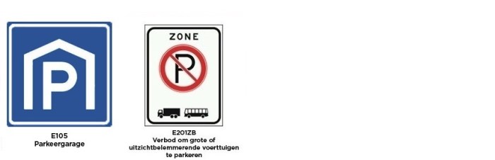 borden categorie e - parkeren en stilstaan 3